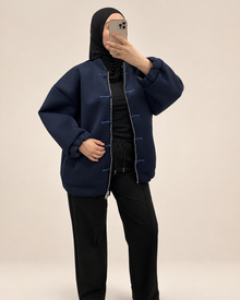 Veste sakura Oversize, photo 3 avec fond kimono