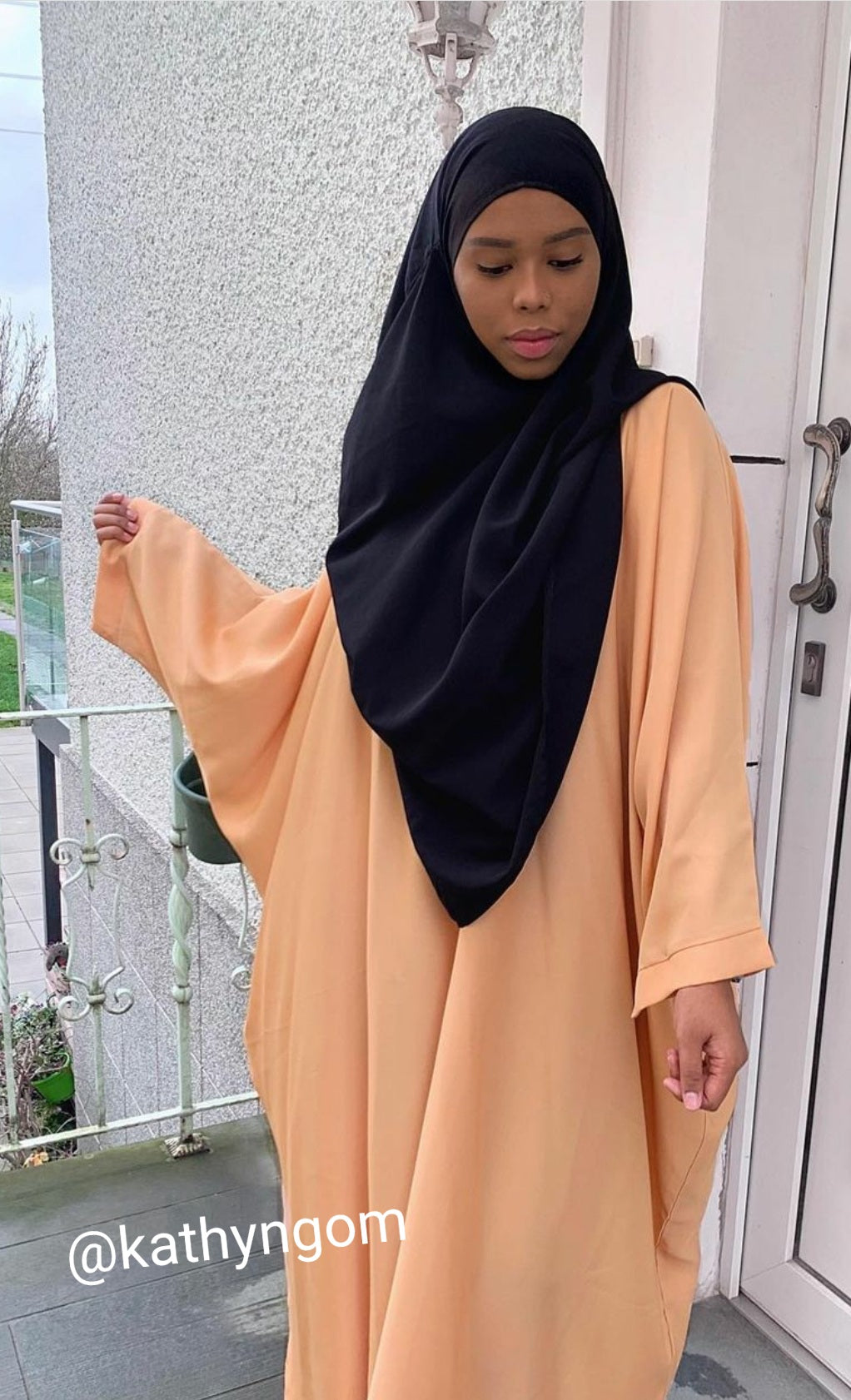 Khimar court pointu khimar fluide khimar caviary hijab hijab jilbeb jilbab qalam dress voile vetement femme musulmane 