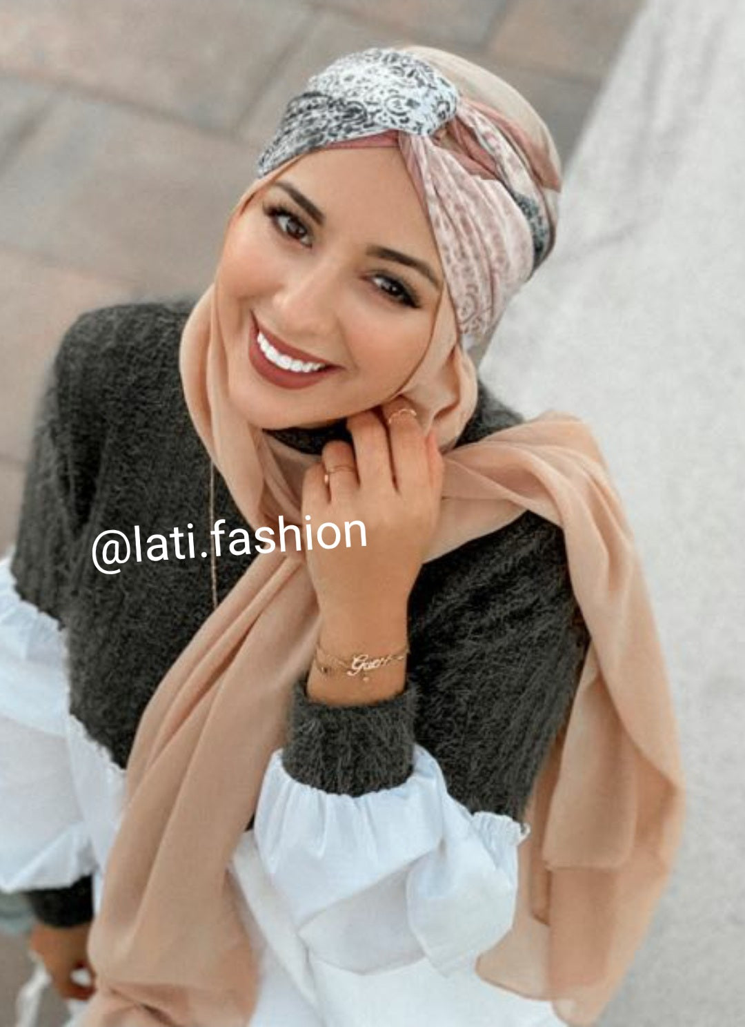 maxi hijeb latifa 90*190 hijab tunique jilbeb mode modeste fashion femmes voilées Qalam Dress Boutique tendance box