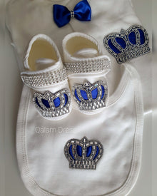 Tenue bébé garçon bleu royal pour circoncision et fête