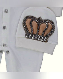 Body bébé de cérémonie orné de satin et strass