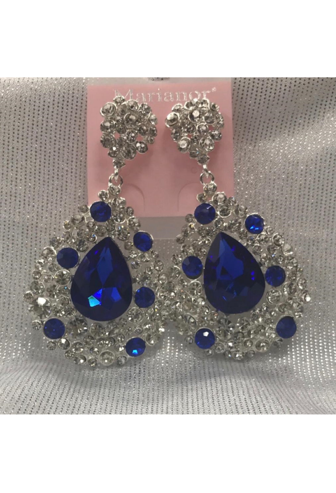 boucle d'oreilles kahina argent bleu abaya hijab tunique jilbeb mode modeste fashion boutique musulmane femmes voilées
