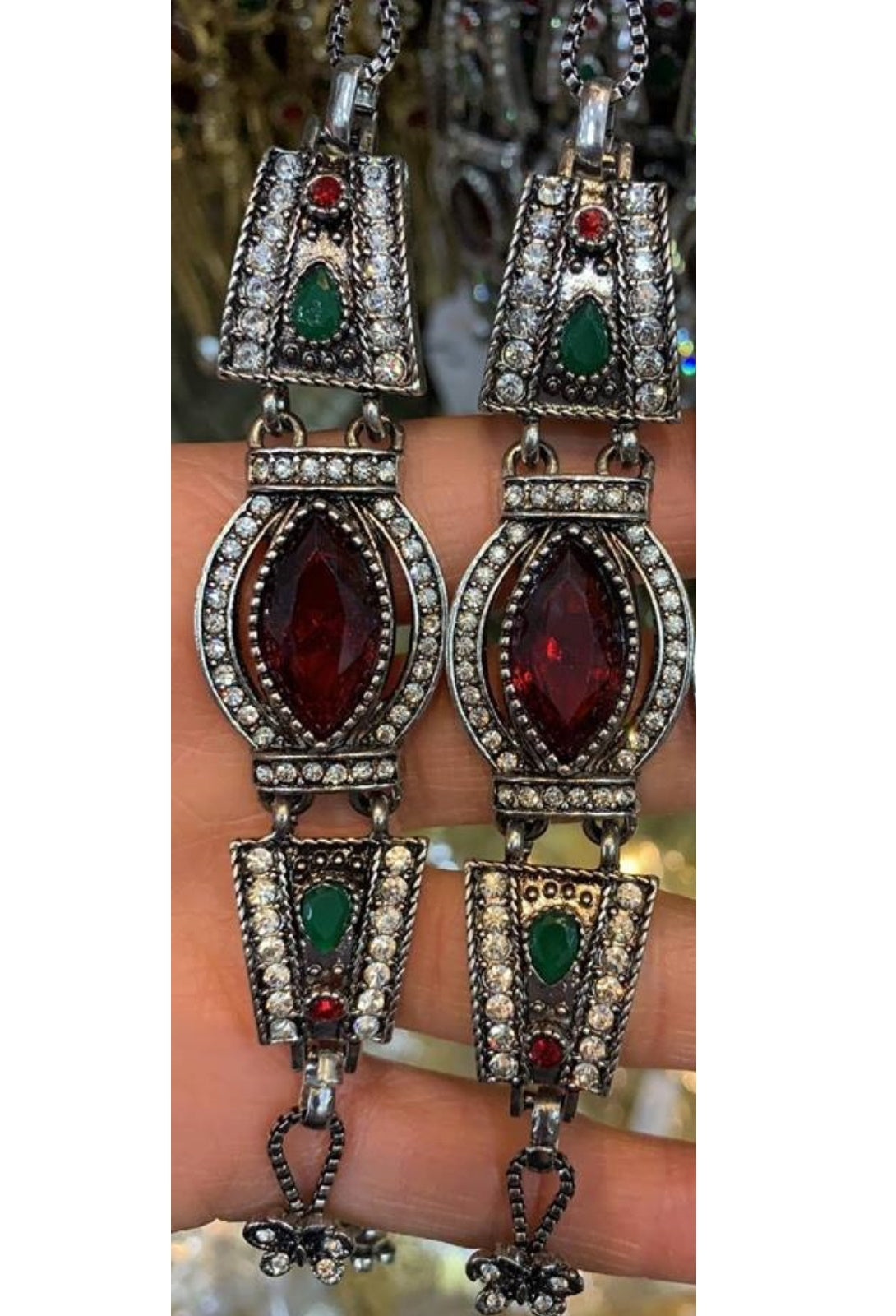 brecelet berbere kahina rouge abaya hijab tunique jilbeb mode modeste fashion boutique musulmane femmes voilées