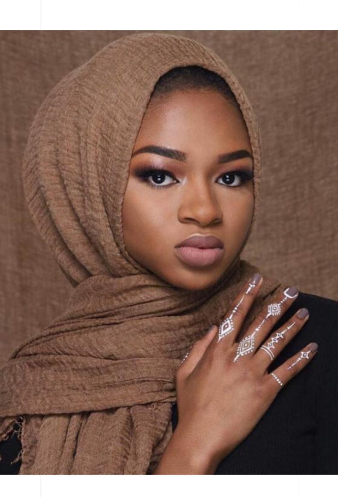marron abaya hijab tunique jilbeb mode modeste fashion boutique musulmane femmes voilées