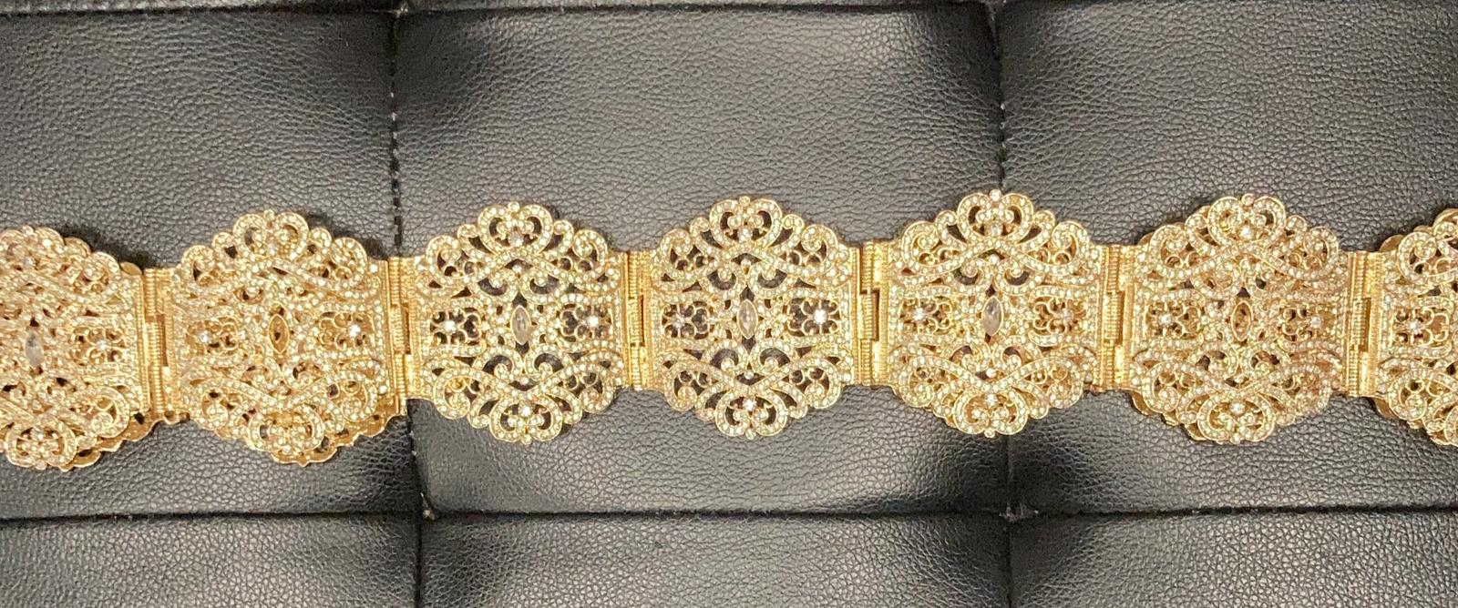 Ceinture de caftan dorée