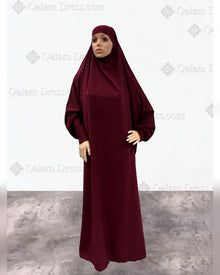 Jilbeb jilbab une piece caviary  manche lycrasabaya hijab tunique jilbeb mode modeste fashion boutique musulmane femmes voilées