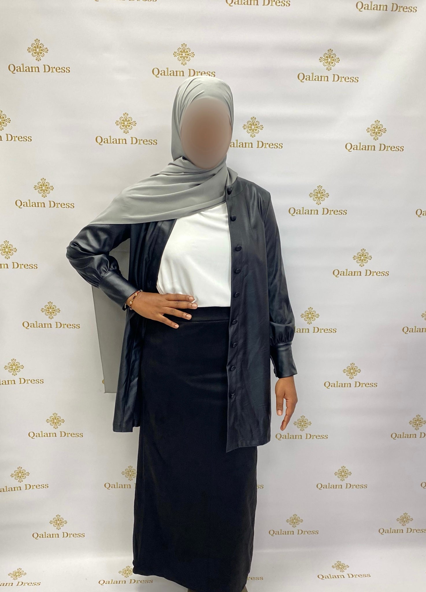 jupe longue beige abaya hijab tunique jilbeb mode modeste fashion boutique musulmane femmes voilées