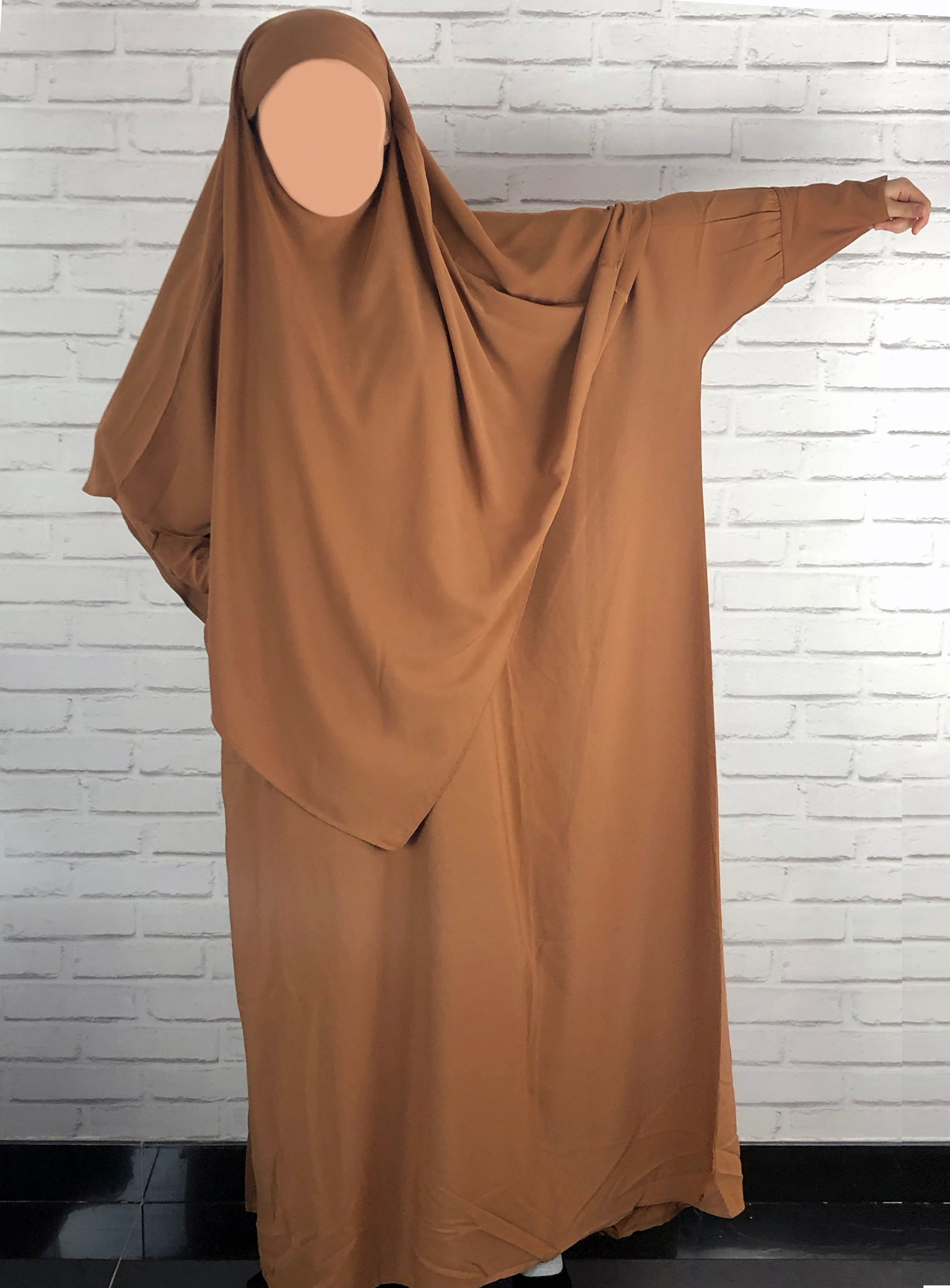 Khimar court pointu khimar fluide khimar caviary hijab hijab jilbeb jilbab qalam dress voile vetement femme musulmane 