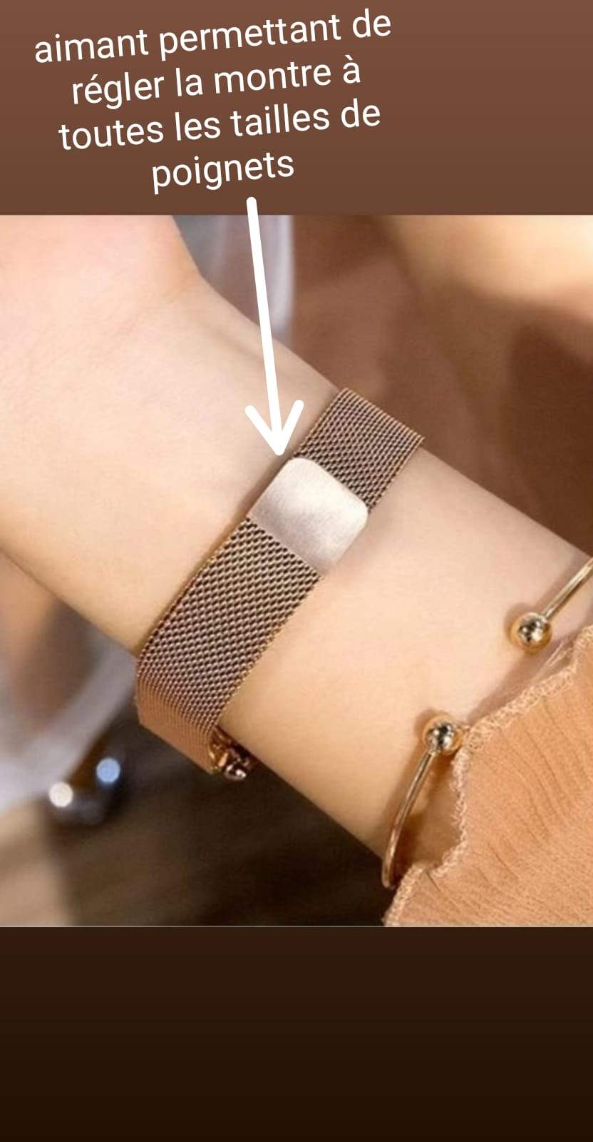 MONTRE KENZA AIMANTEE CG LUXE