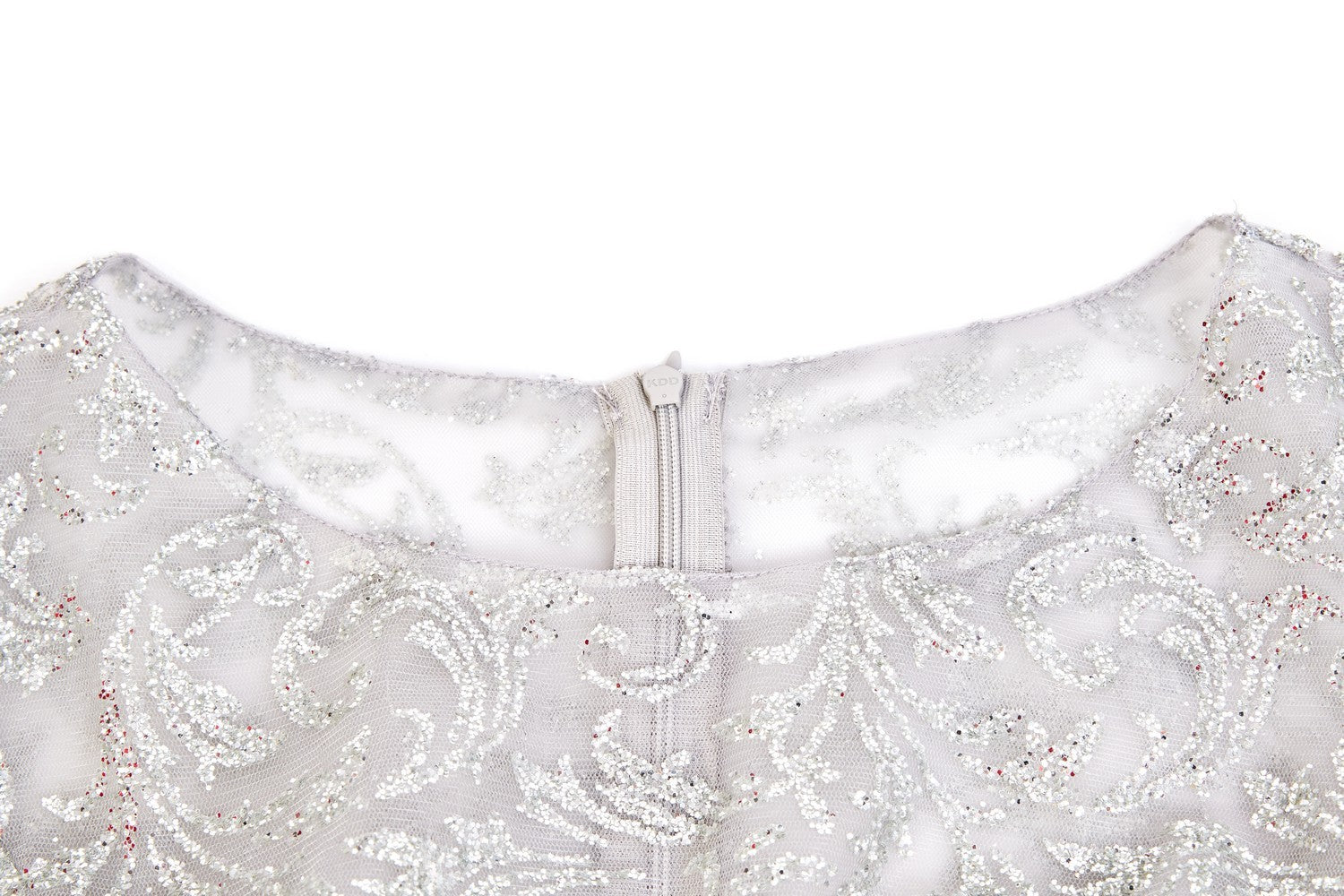 Robe de soirée Najah Argent scintillant - Tendance Hijab
