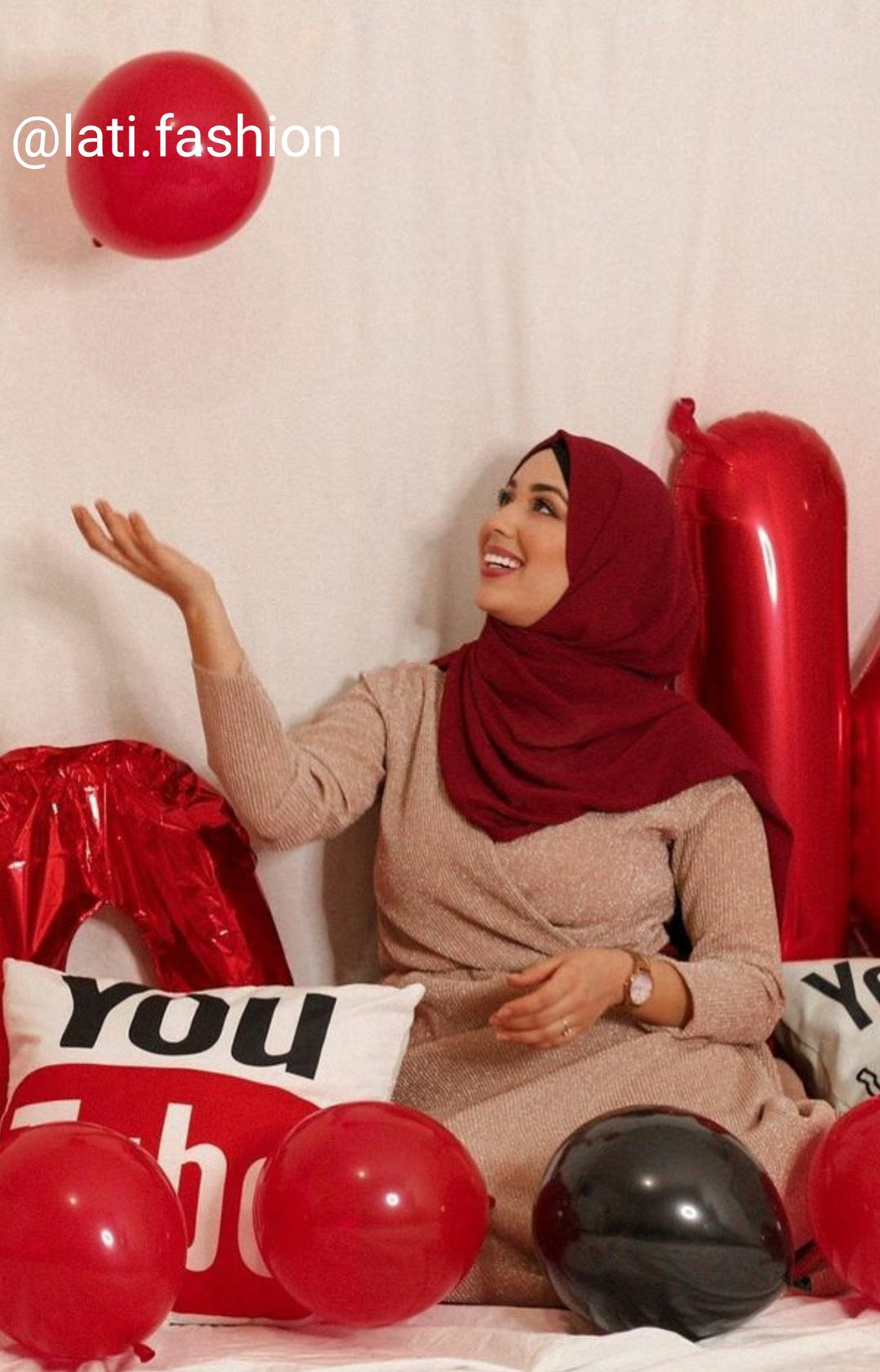 ROBE DE SOIREE GLITTER LATIFA - TENDANCE HIJAB