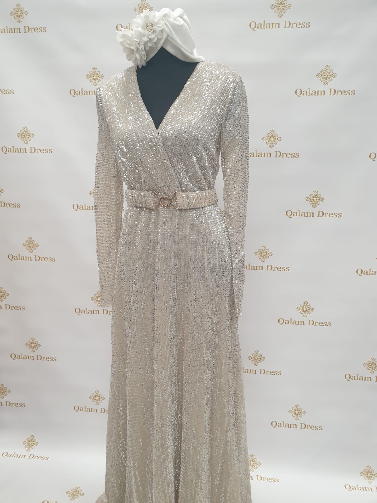 Robe de soirée ZAHRA Shiny Sequin - Tendance Hijab