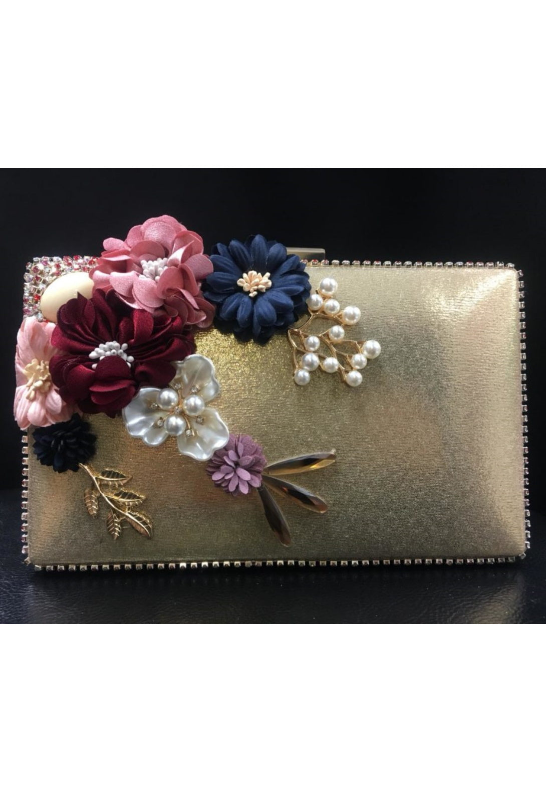 sac de soirée doré pochette abaya hijab tunique jilbeb mode modeste fashion - Qalam Dress Boutique 