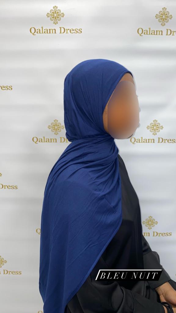 Voile chale jersey viscose abaya hijeb hijab tunique jilbeb mode modeste fashion qalam dress boutique musulmane femme voilées hijab france robe abaya blanche