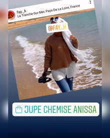 jupe blanc abaya hijab tunique jilbeb mode modeste fashion boutique musulmane femmes voilées