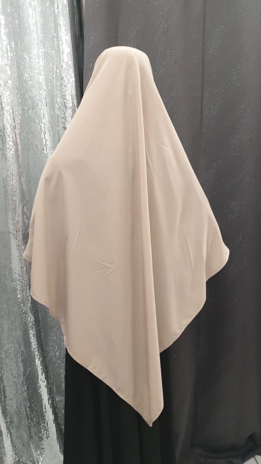 Khimar court pointu khimar fluide khimar caviary hijab hijab jilbeb jilbab qalam dress voile vetement femme musulmane 